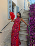 Vestido Floral Halter Sol