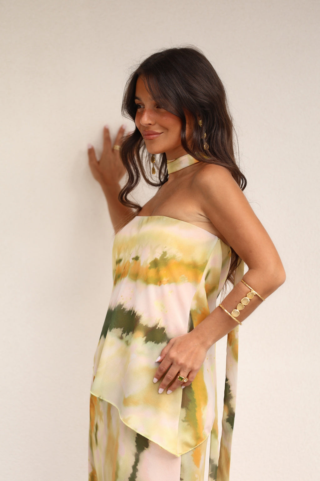 Vestido Largo con Escote Alisa