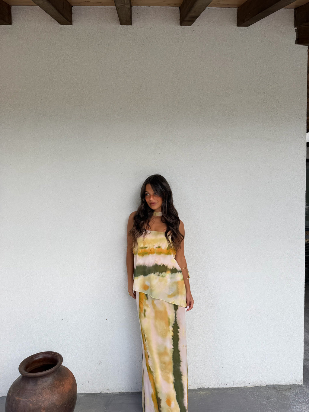 Vestido Largo con Escote Alisa