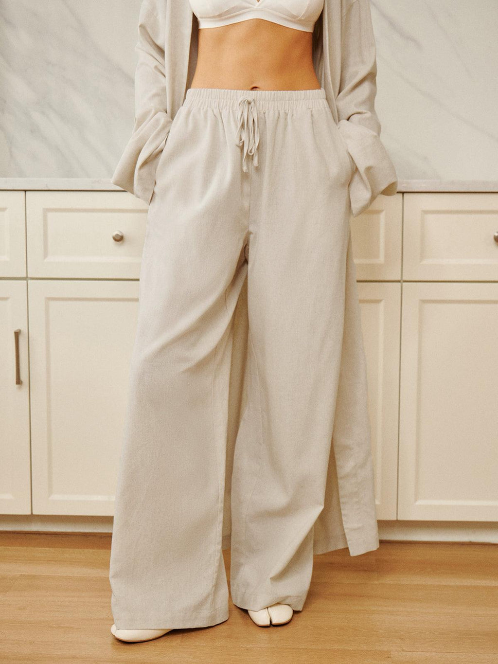 Pantalones de lino Giovanna