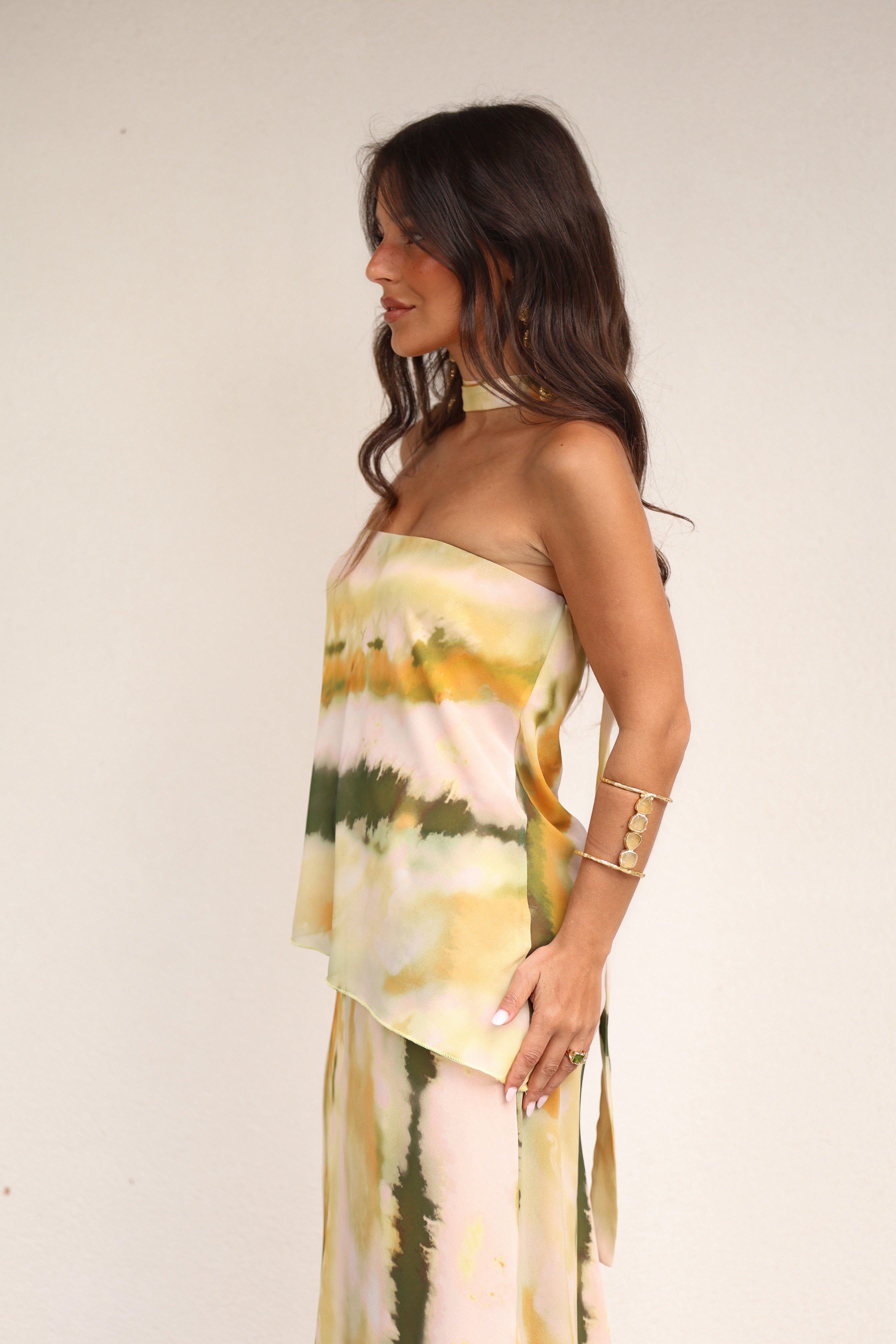 Vestido Largo con Escote Alisa