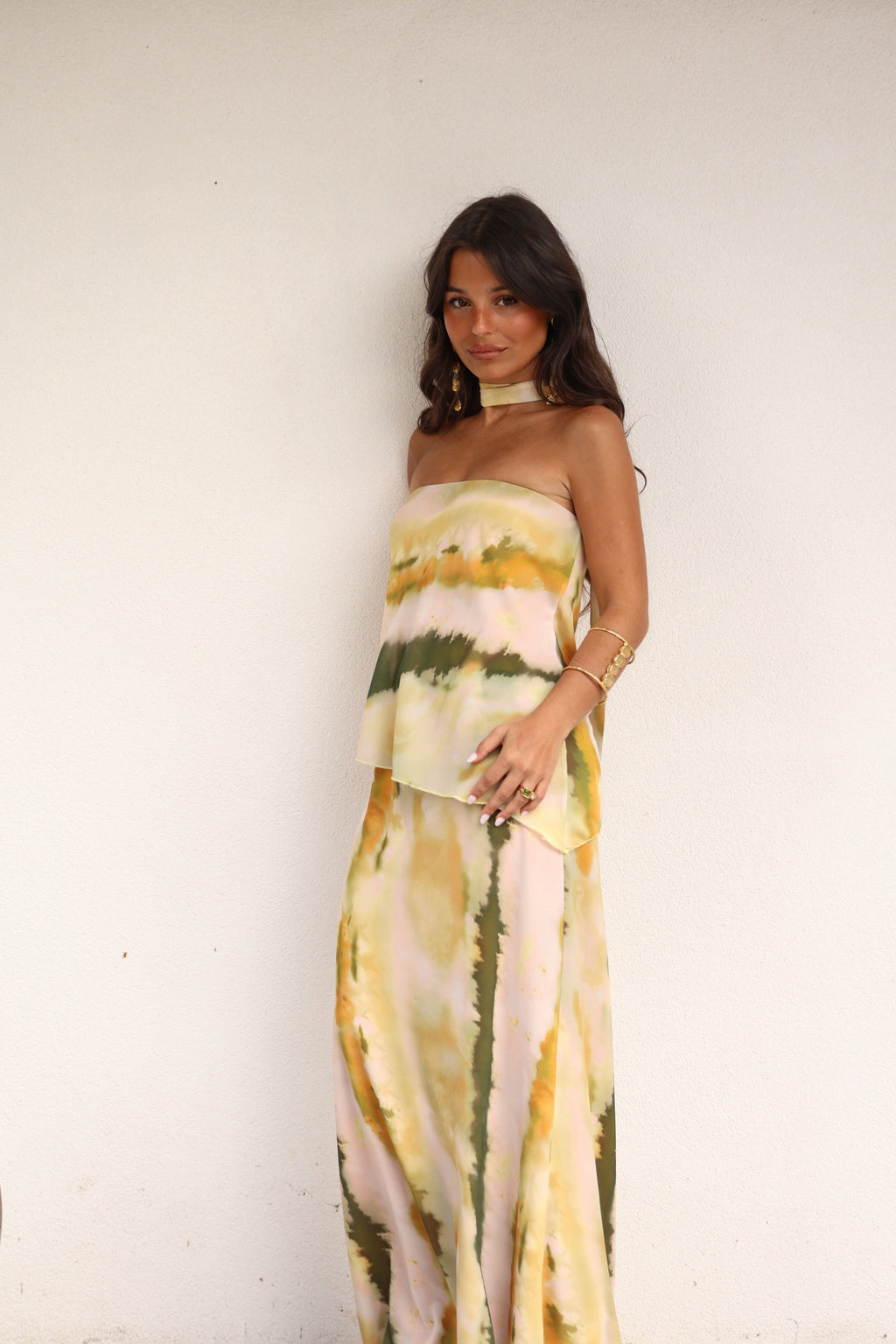 Vestido Largo con Escote Alisa