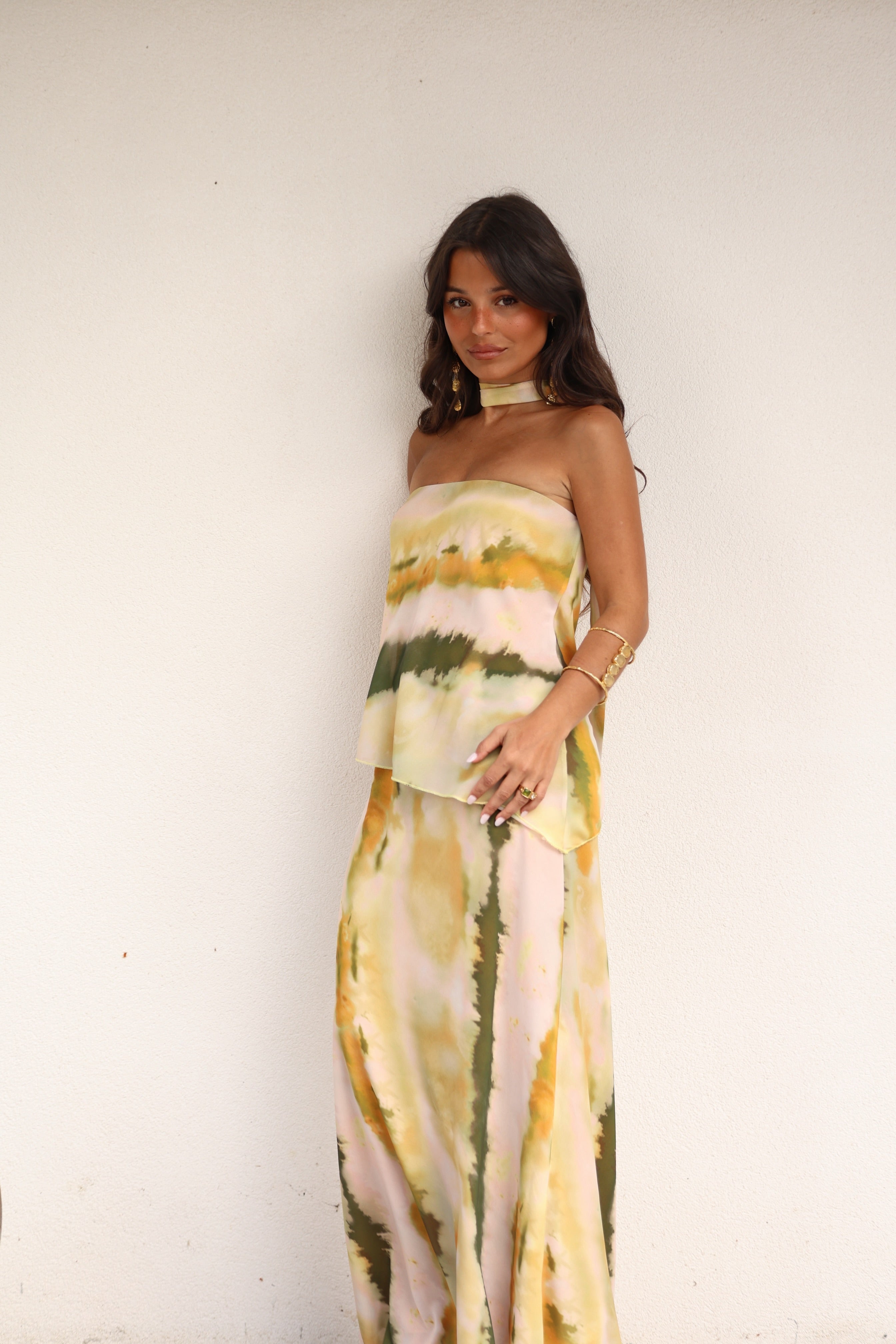 Vestido Largo con Escote Alisa