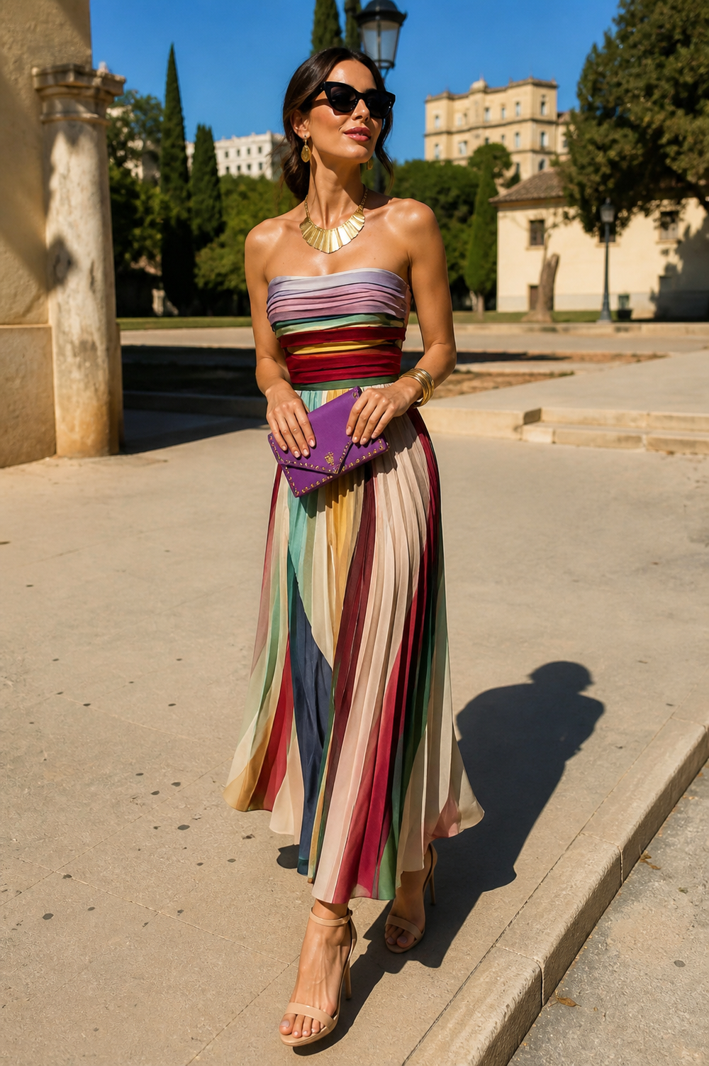 Vestido Plisado Evelyne