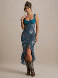 Vestido Midi Floral Naia