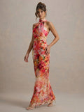 Vestido Floral Halter Julene