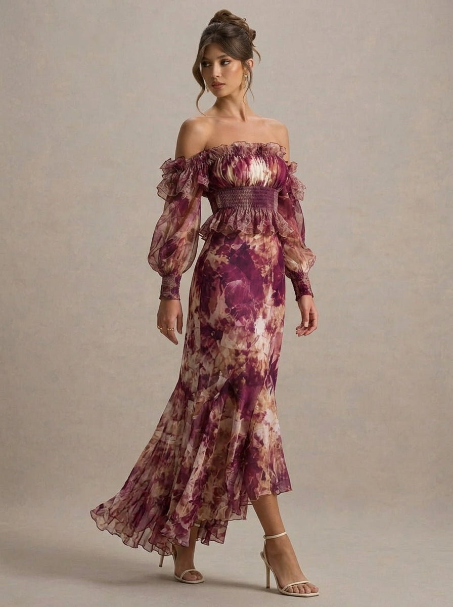 Vestido de Hombros Descubiertos Edurne