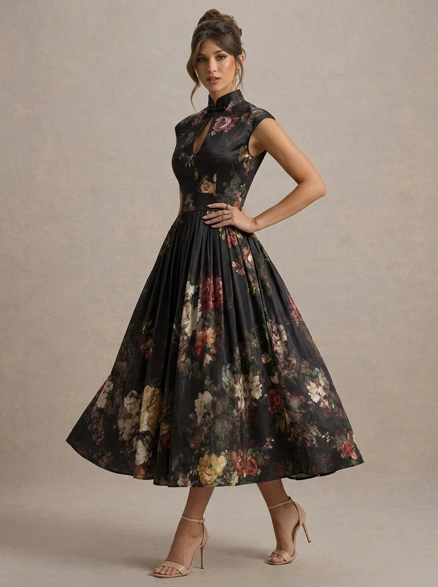 Vestido Midi Satinado Ruth