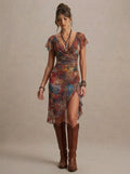 Vestido Midi Boho Ayna&nbsp;