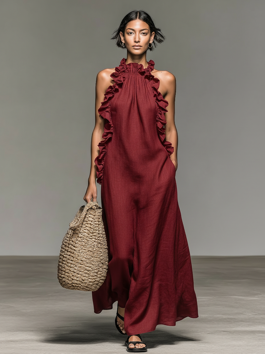Vestido con Volantes Leandra