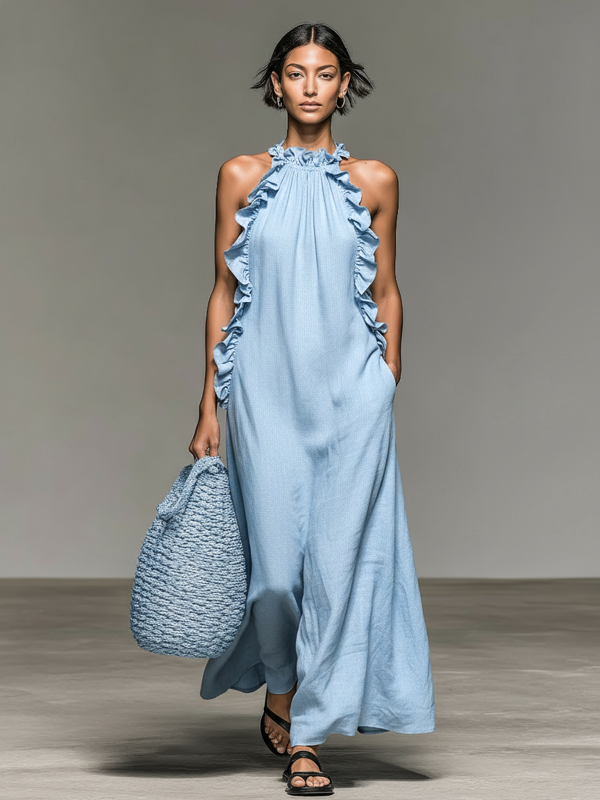 Vestido con Volantes Leandra