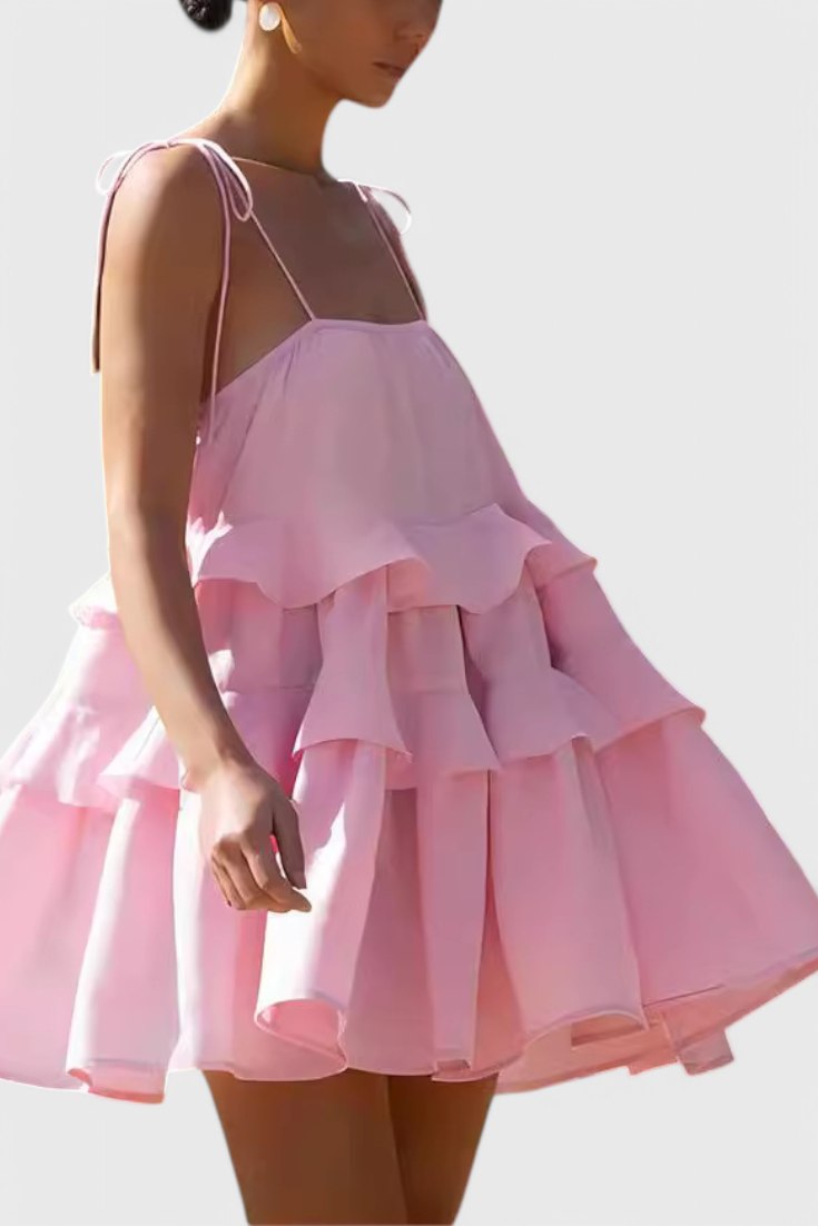 Mini vestido con volantes Coco