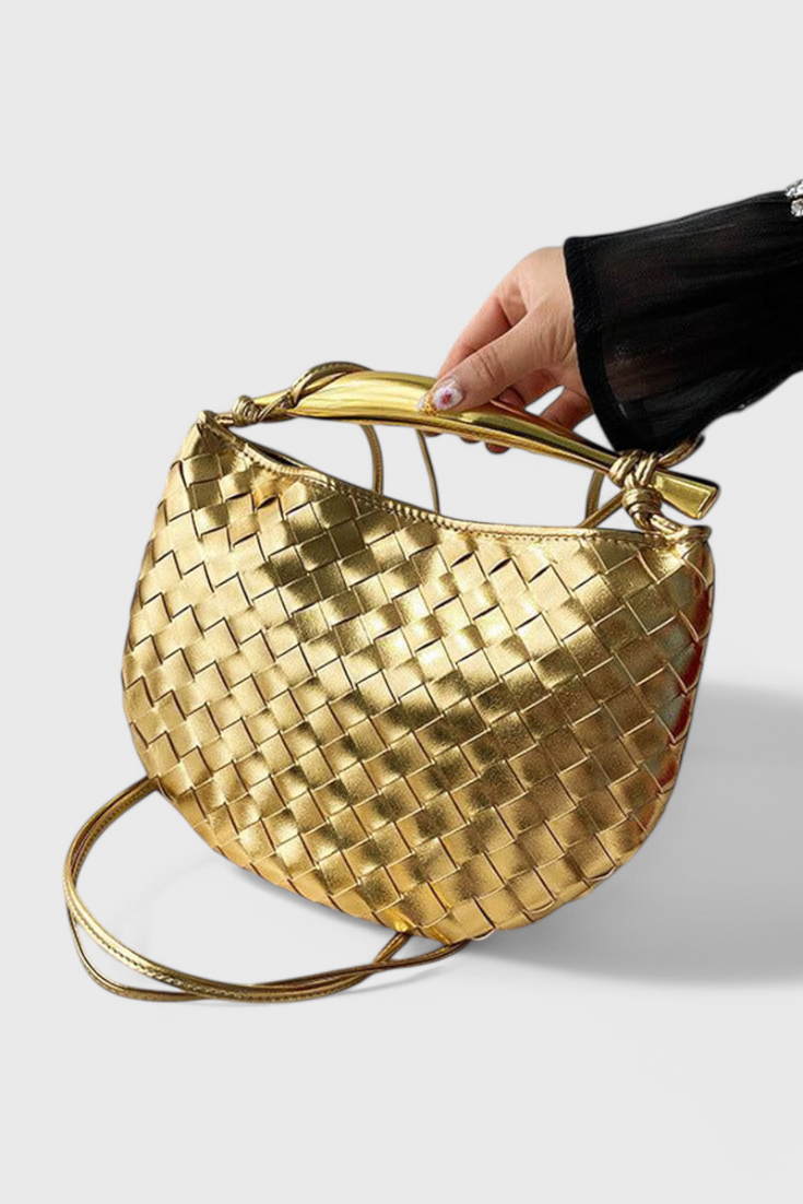Bolso Clarice con Asa de Oro