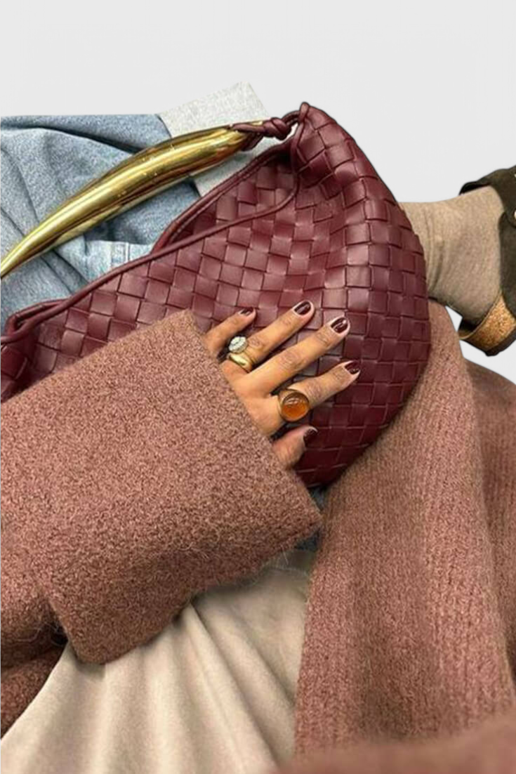 Bolso Clarice con Asa de Oro