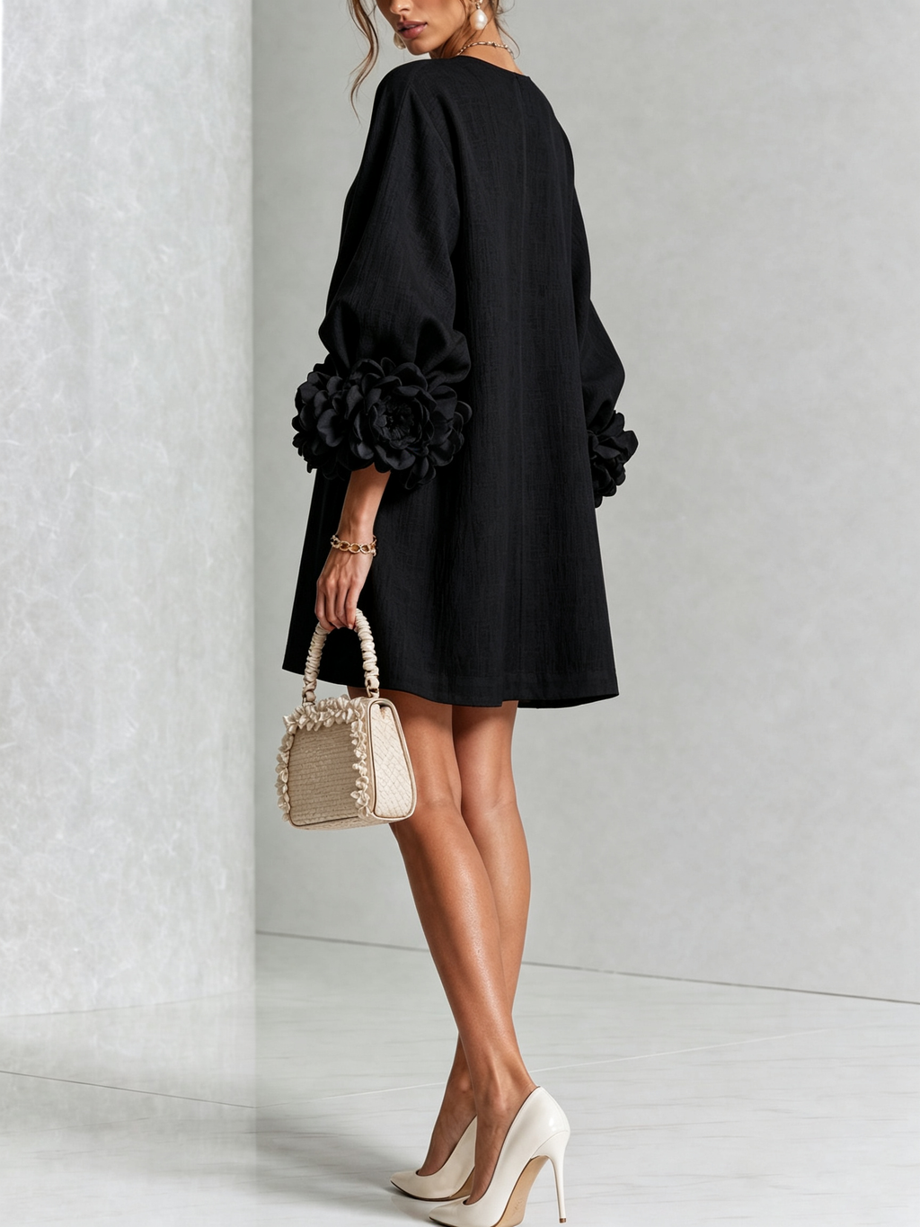 Mini Vestido con botones Roxanna