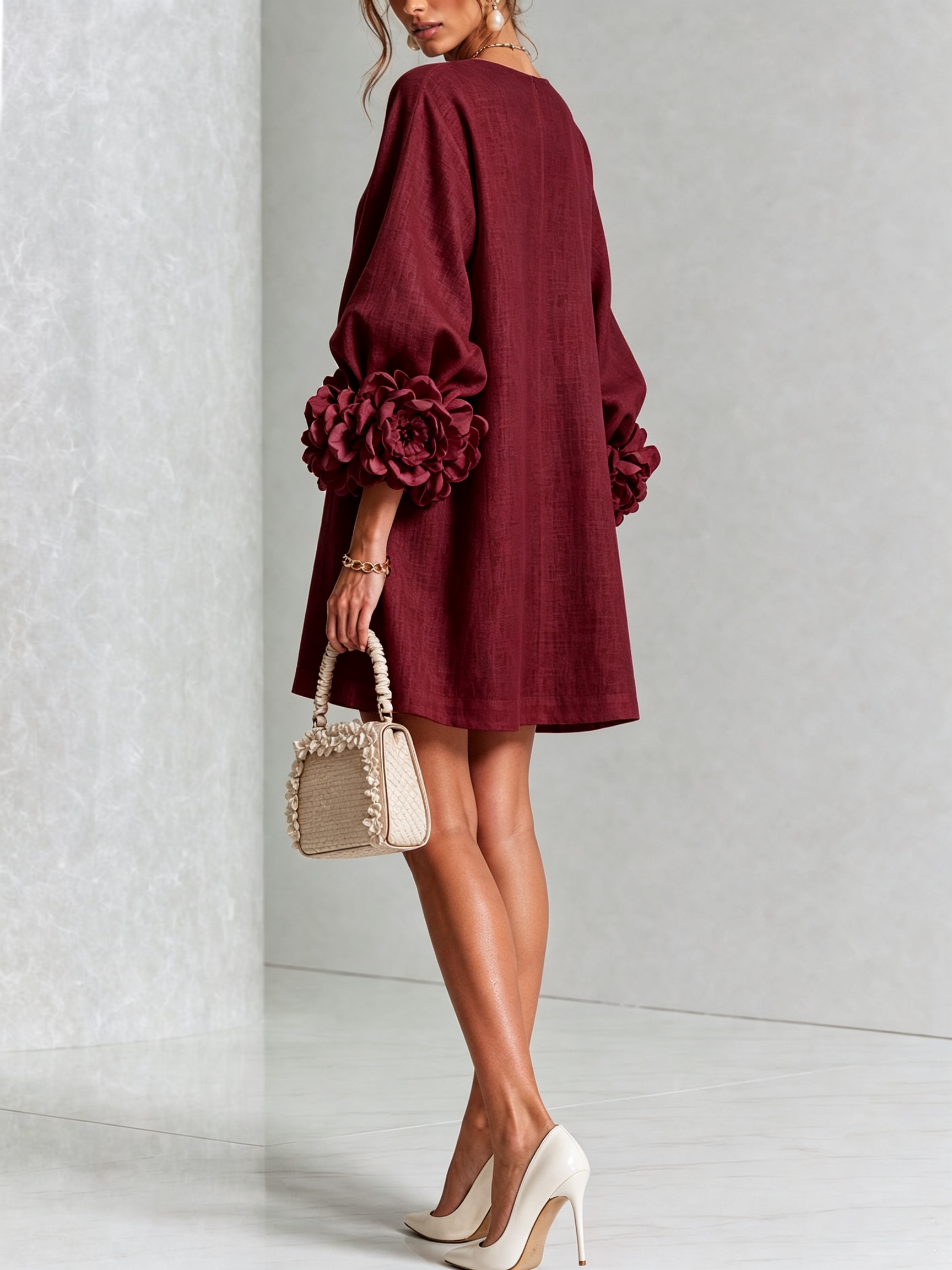 Mini Vestido con botones Roxanna