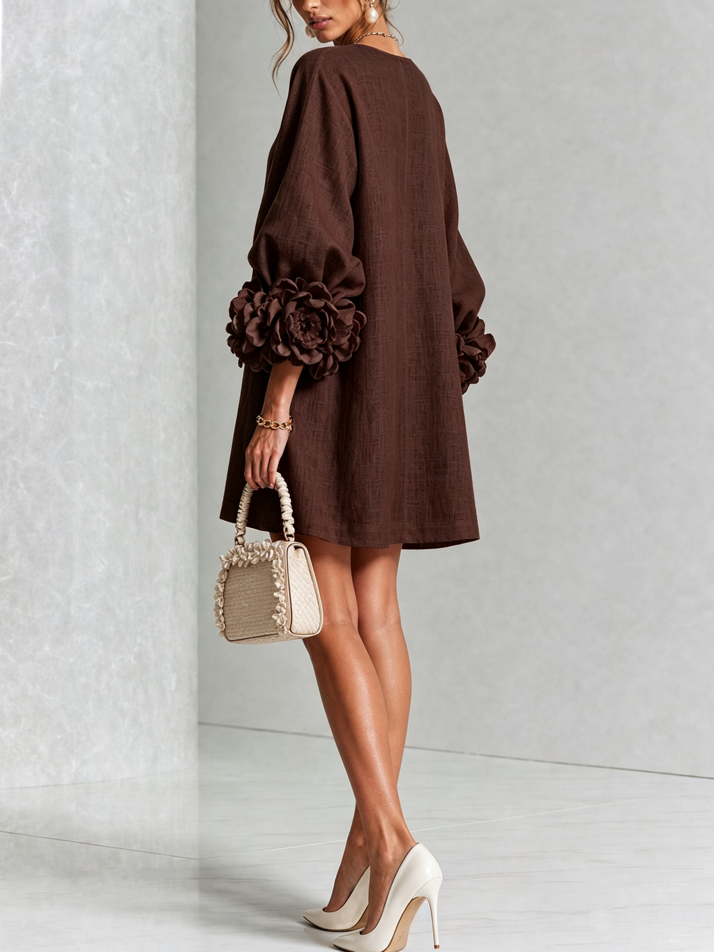 Mini Vestido con botones Roxanna