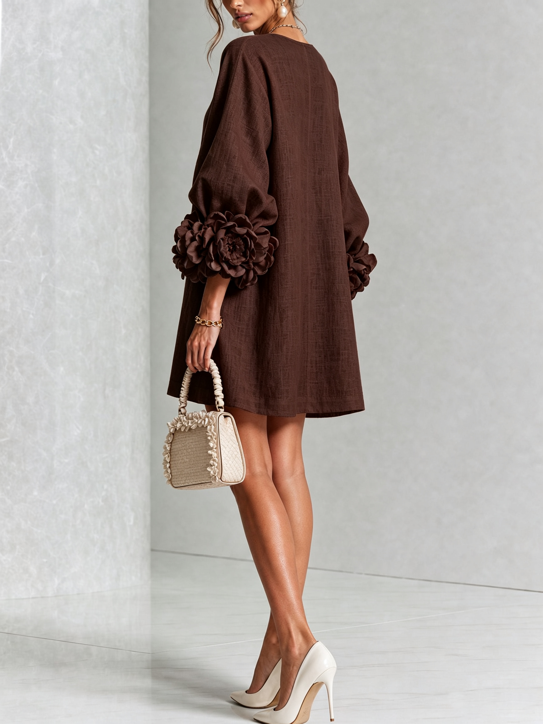 Mini Vestido con botones Roxanna