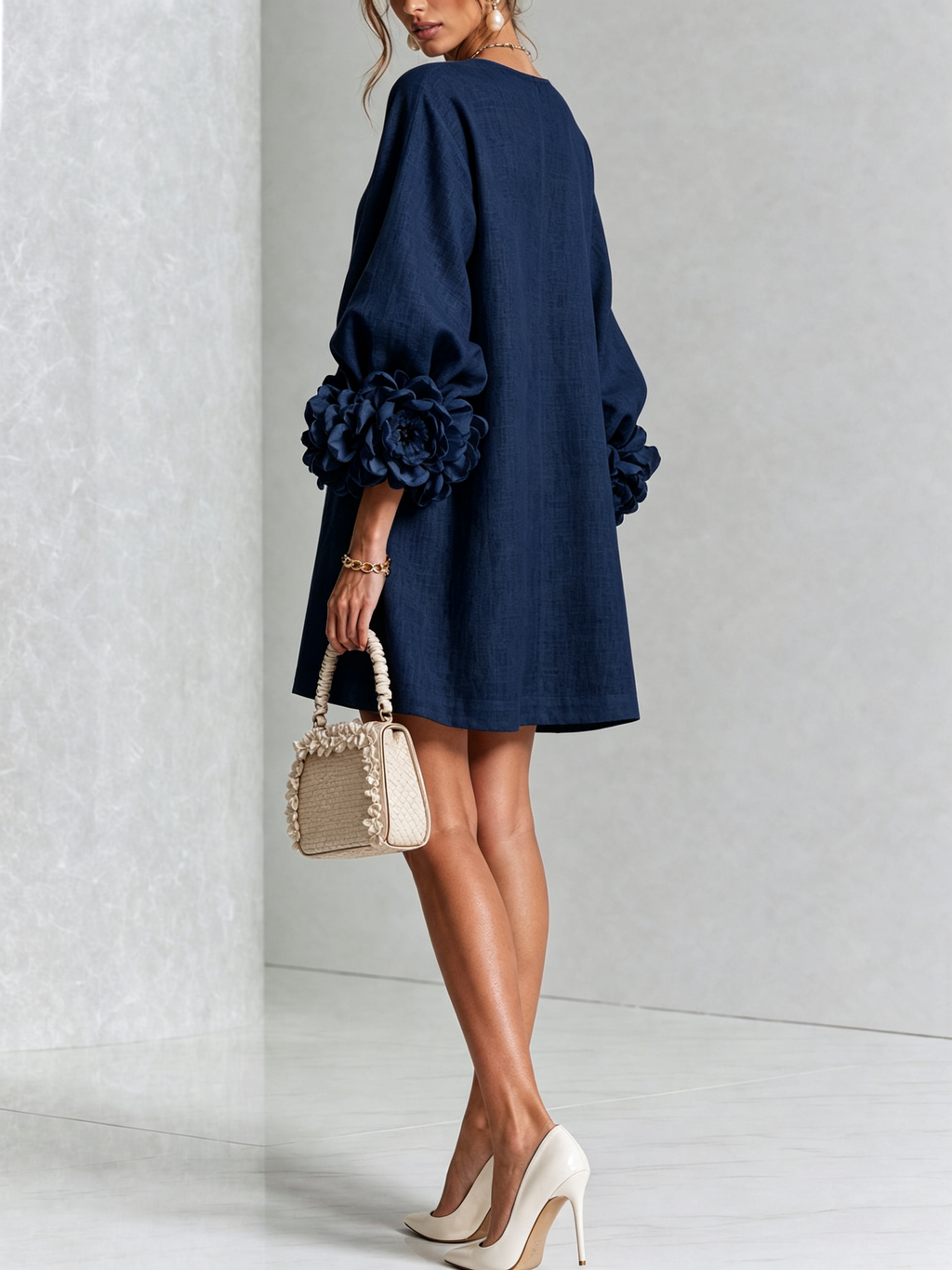 Mini Vestido con botones Roxanna