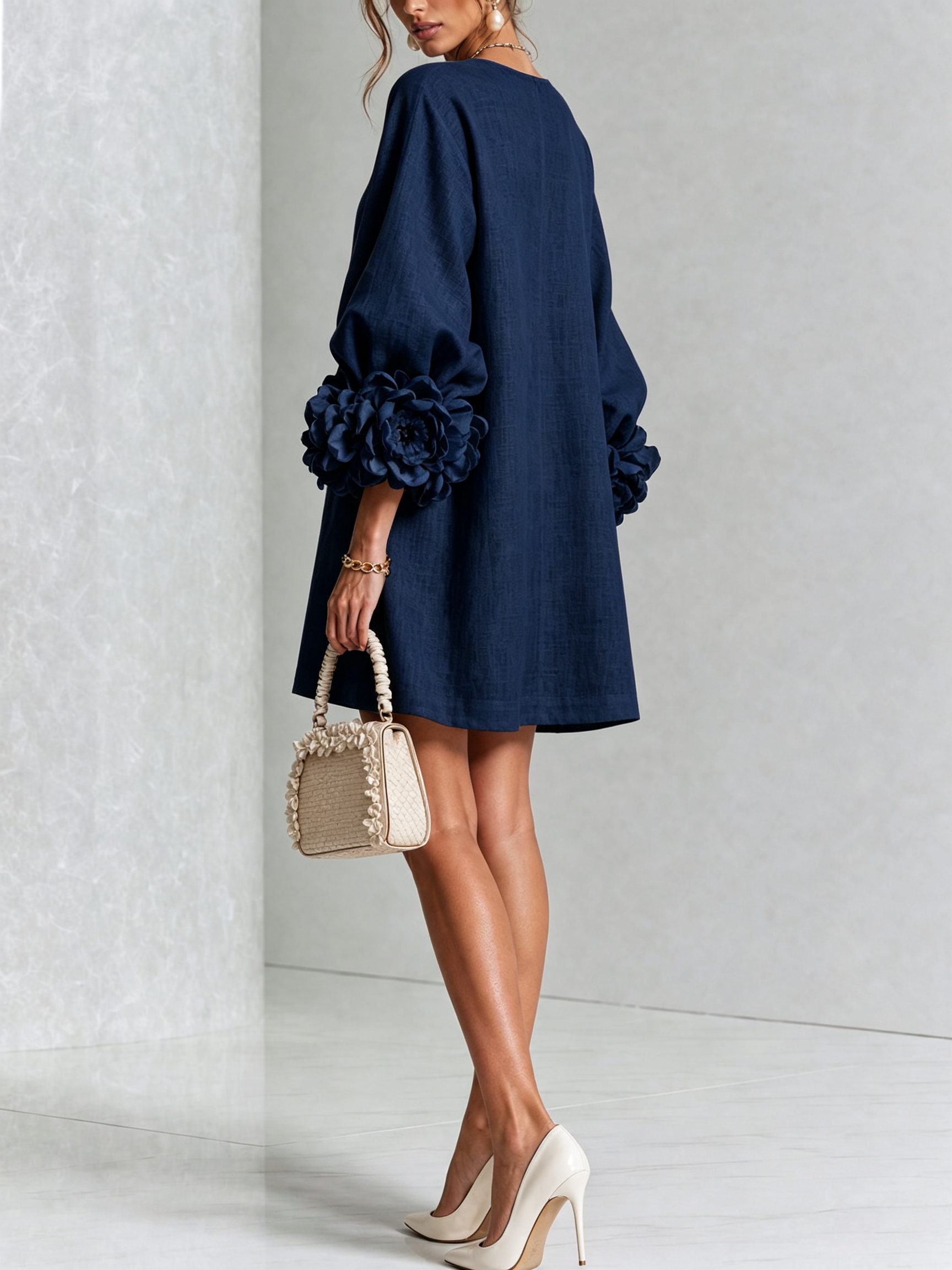 Mini Vestido con botones Roxanna