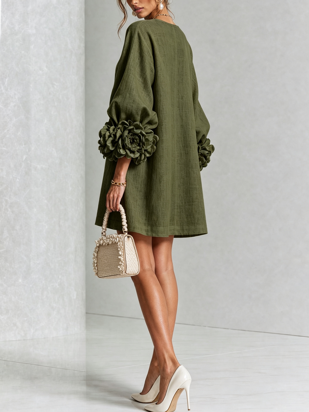 Mini Vestido con botones Roxanna