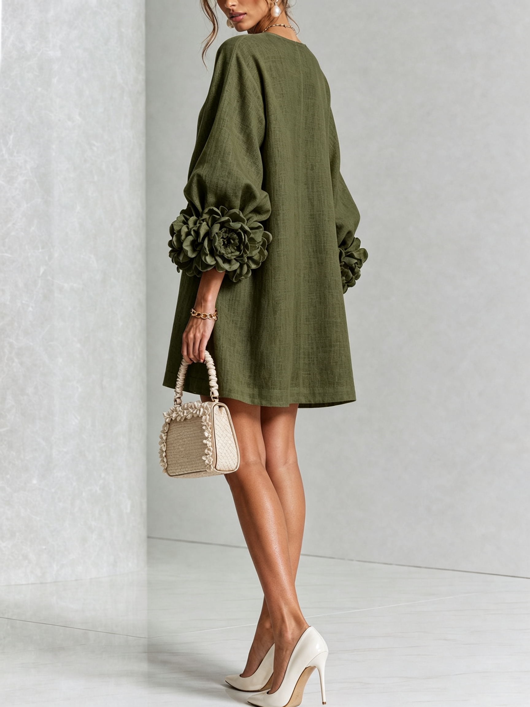 Mini Vestido con botones Roxanna