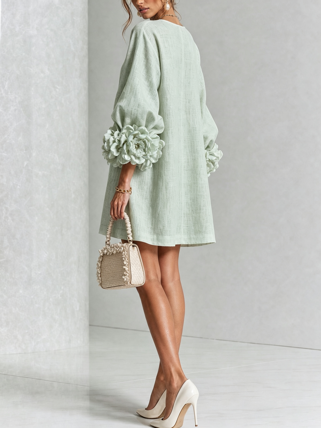Mini Vestido con botones Roxanna
