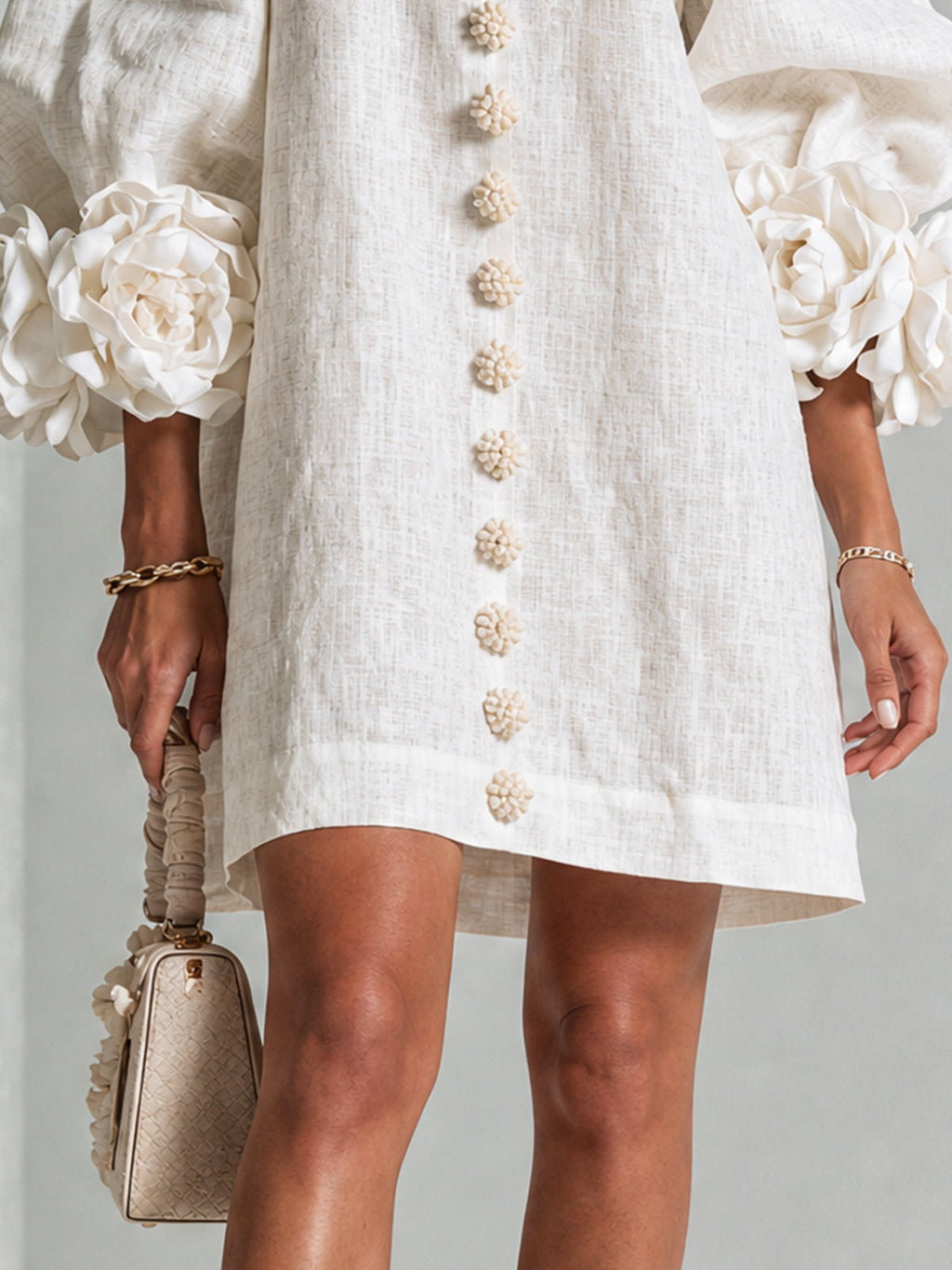 Mini Vestido con botones Roxanna