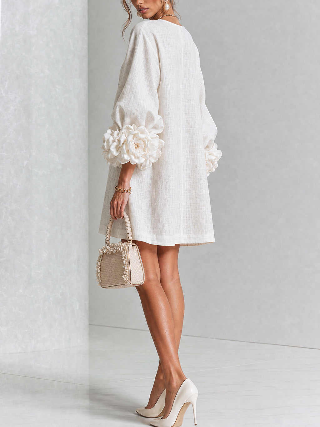 Mini Vestido con botones Roxanna