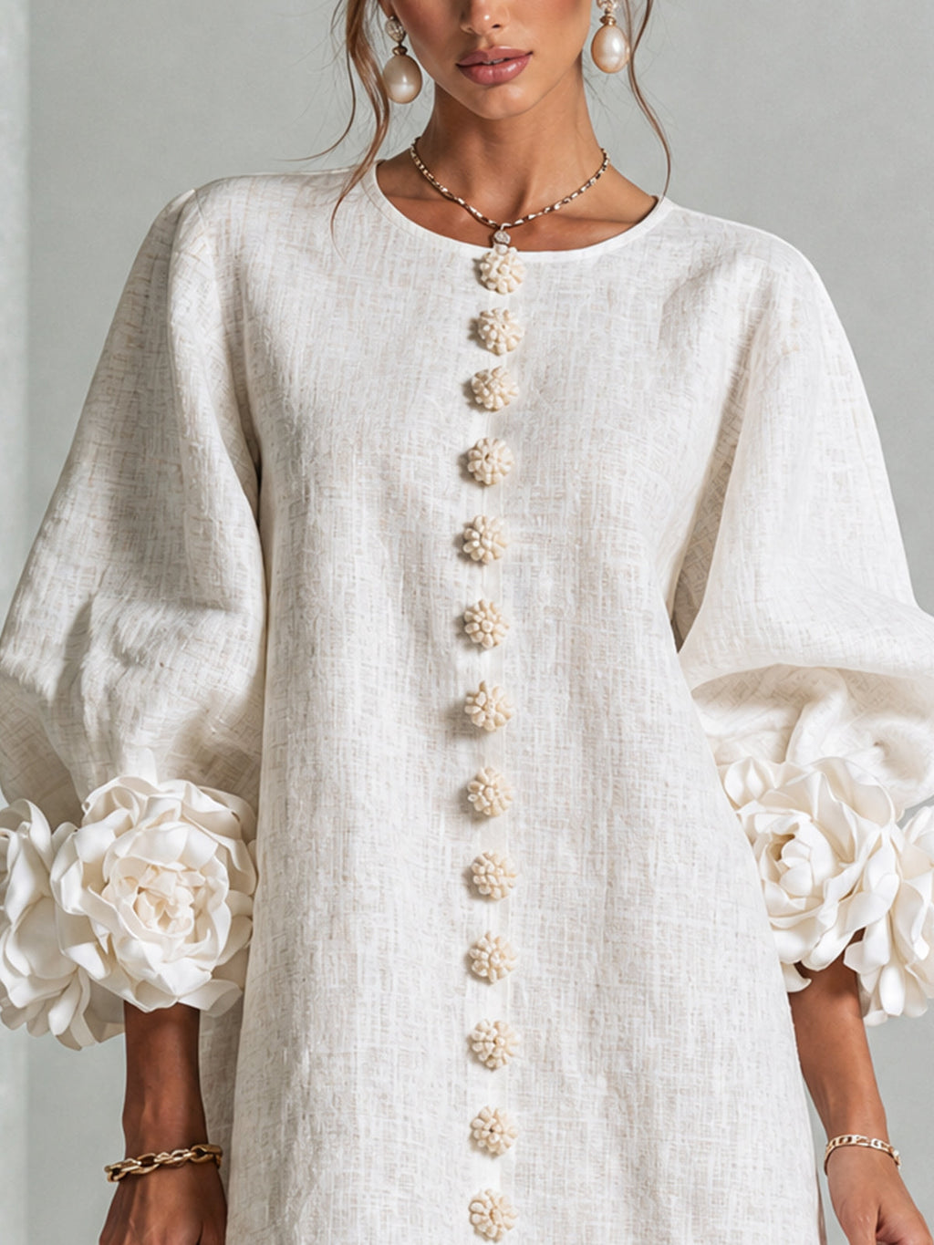 Mini Vestido con botones Roxanna