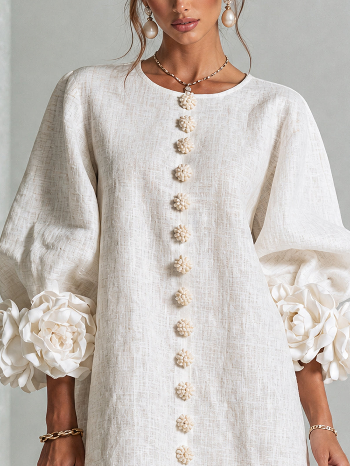 Mini Vestido con botones Roxanna