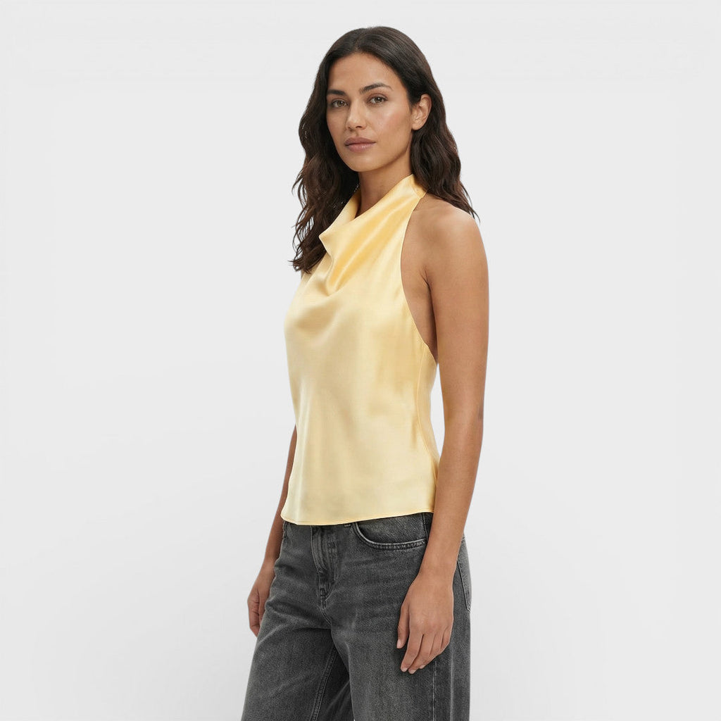 Blusa Halter espalda descubierta Celine