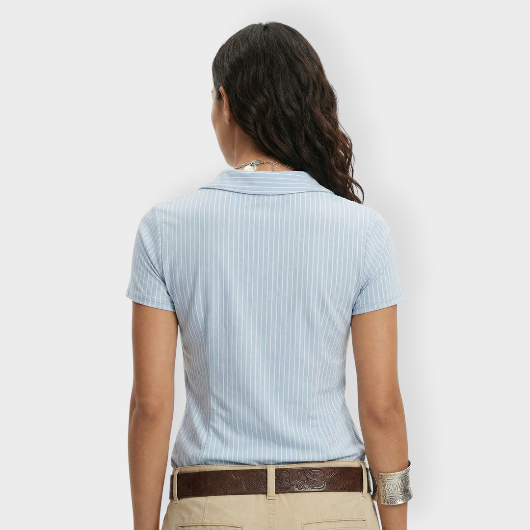 Camisa rayas manga corta Michelle