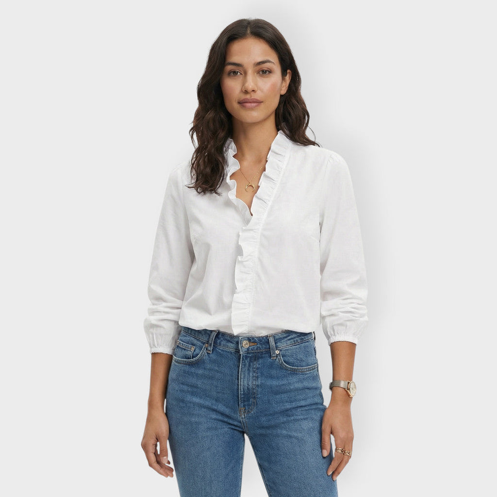 Camisa volantes elegante Kim