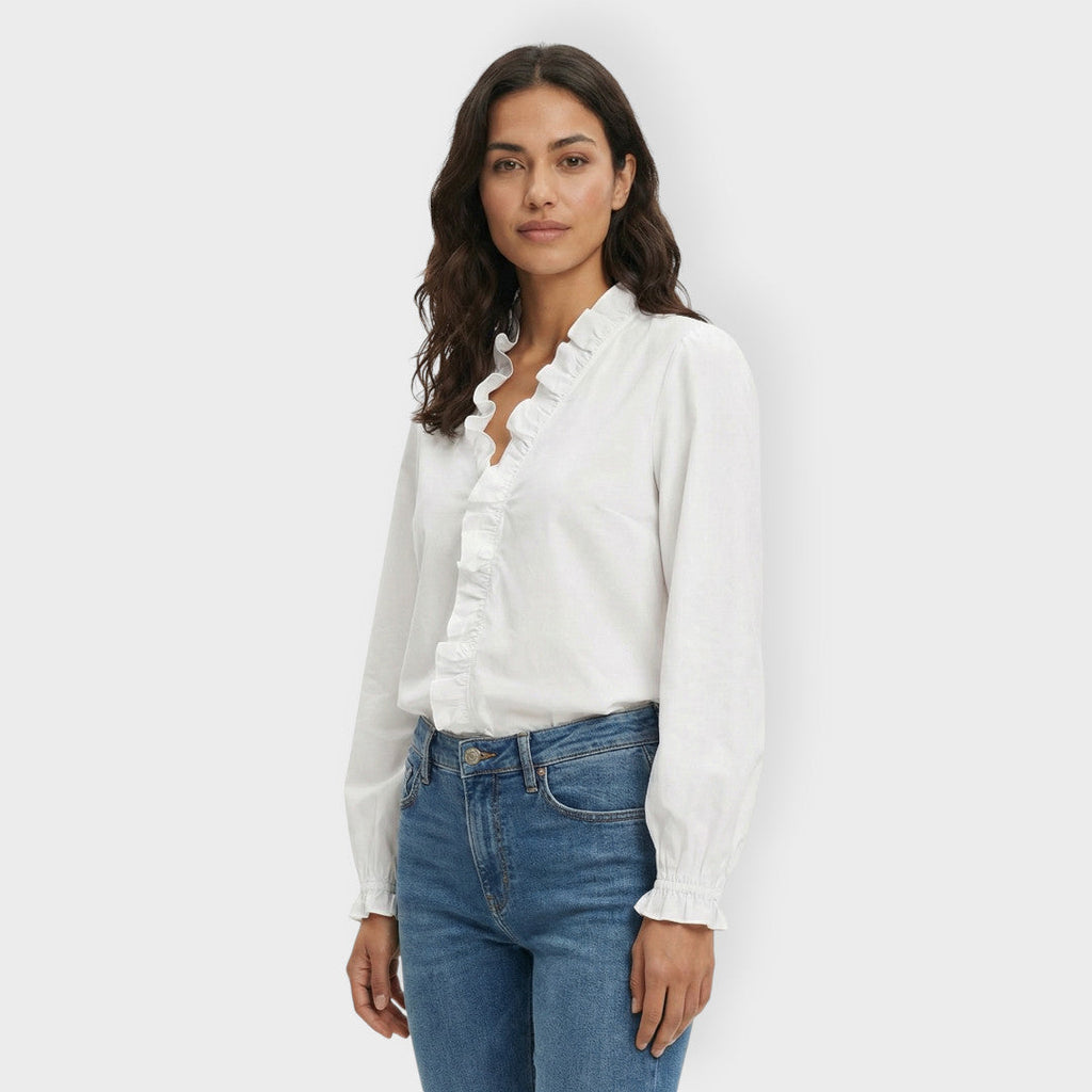 Camisa volantes elegante Kim