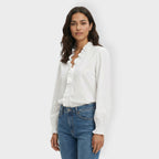 Camisa volantes elegante Kim