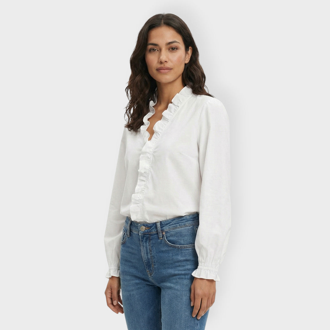 Camisa volantes elegante Kim