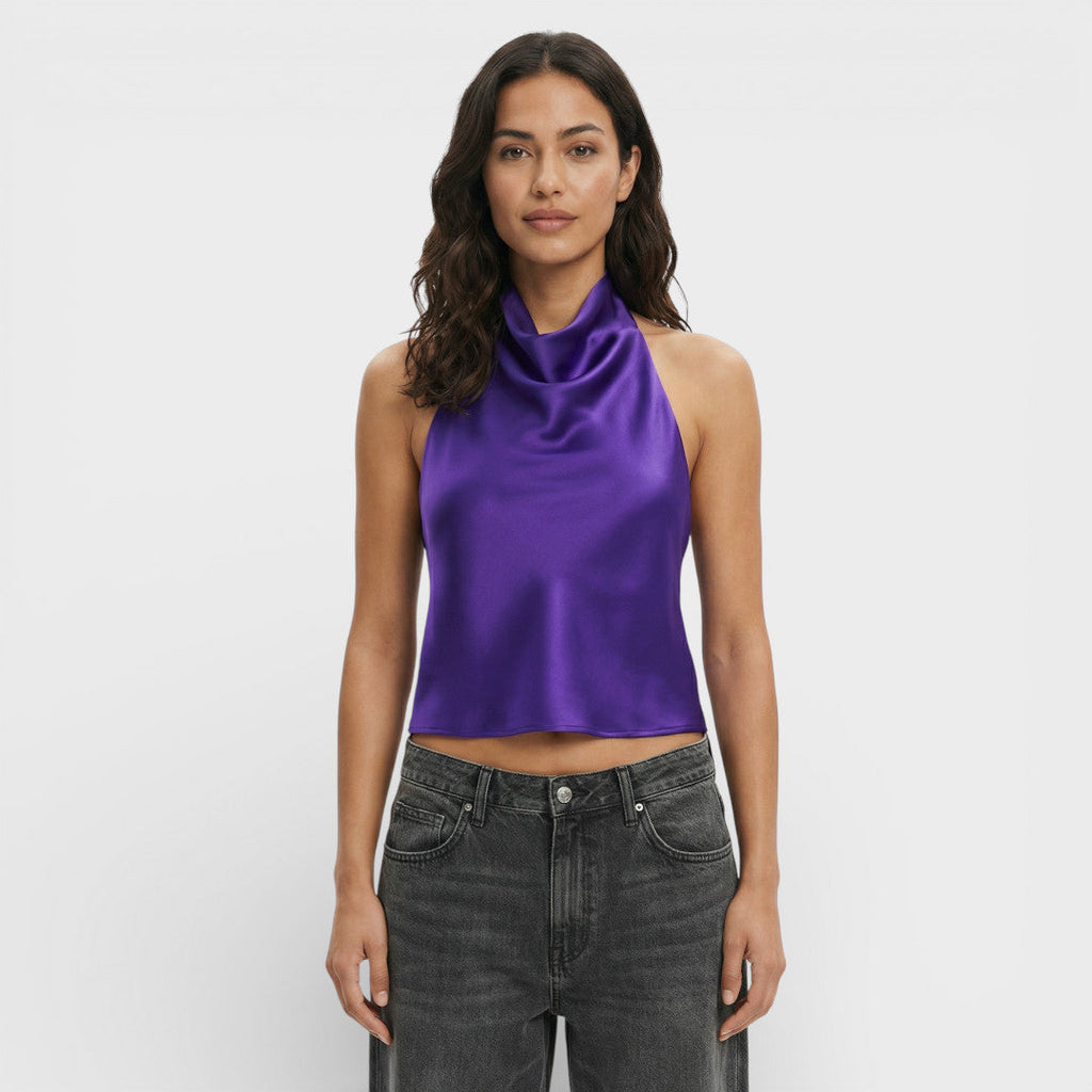 Blusa Halter espalda descubierta Celine
