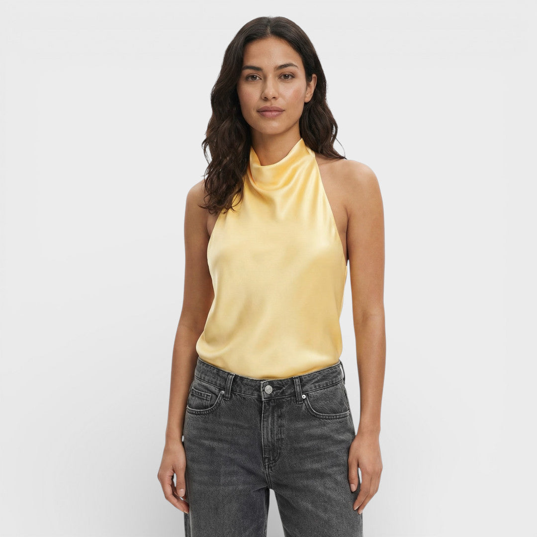 Blusa Halter espalda descubierta Celine