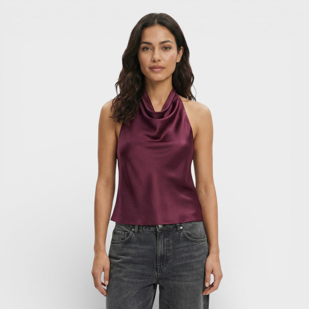 Blusa Halter espalda descubierta Celine