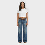 Vaqueros wide leg rotos Moana