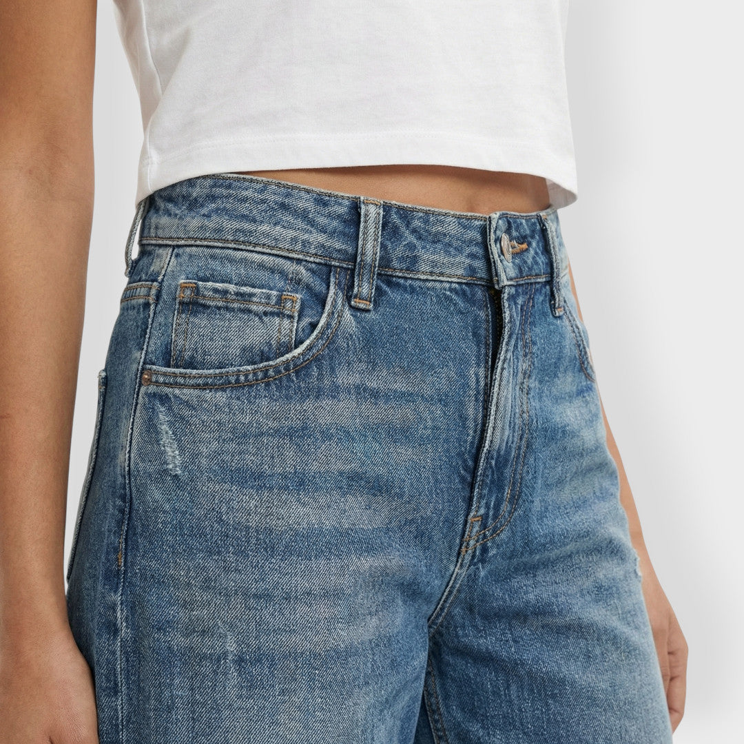 Vaqueros wide leg rotos Moana