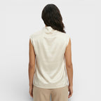 Blusa Satén Drapeada Jin