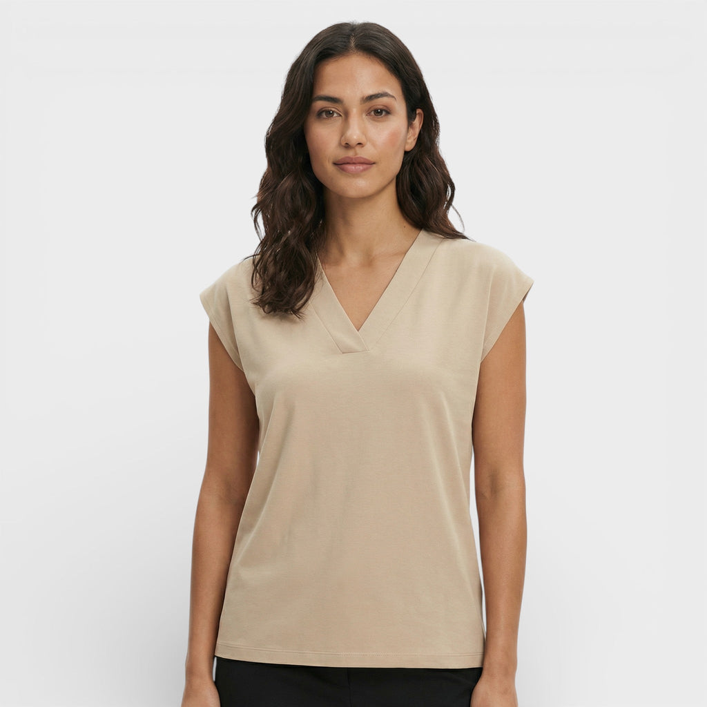 Blusa escote pico elegante Sandra