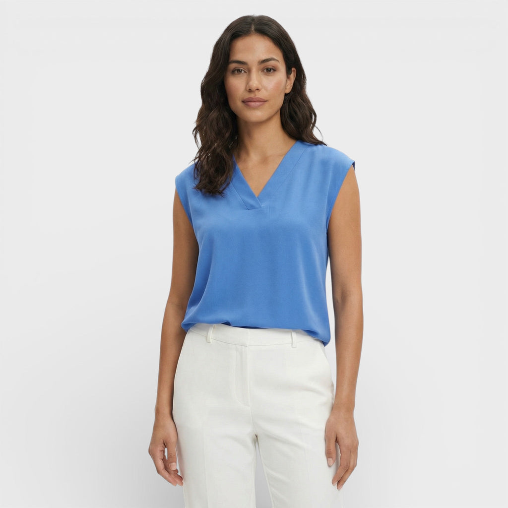 Blusa escote pico elegante Sandra
