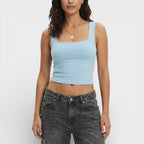 Top corto cuello cuadrado Hallie