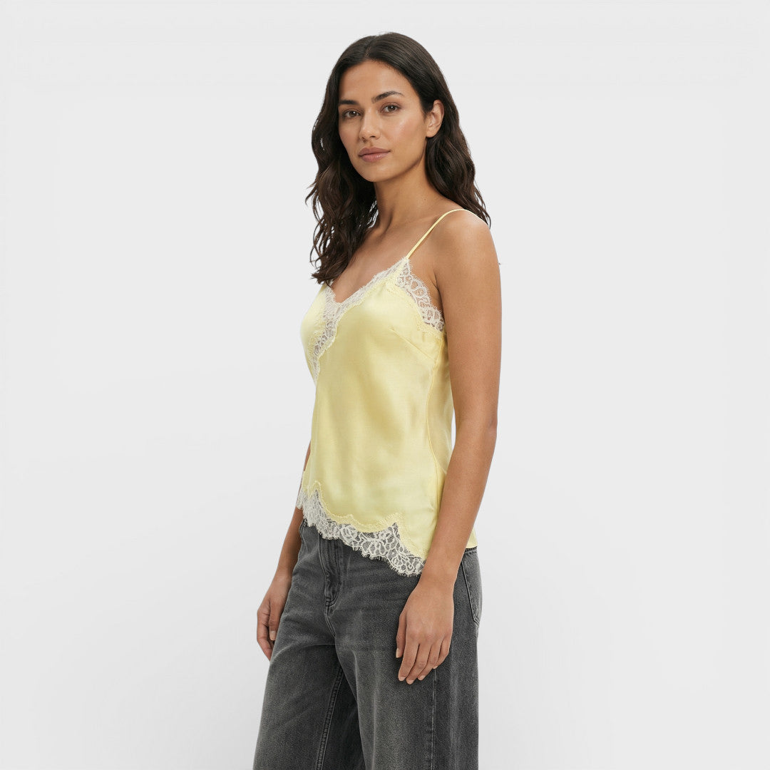 Blusa encaje sin mangas Selene