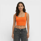 Top corto cuello cuadrado Hallie