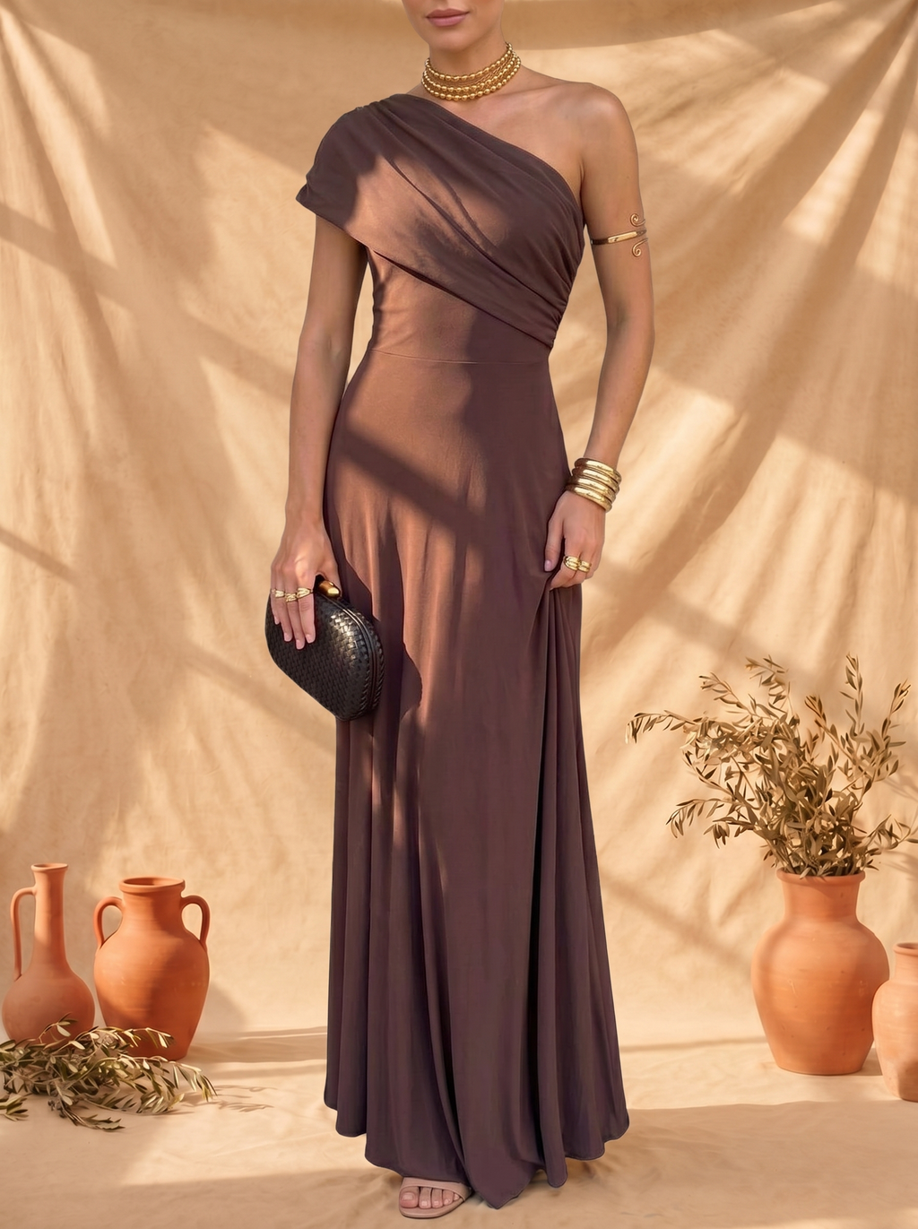 Vestido Hombro Caído Natalia