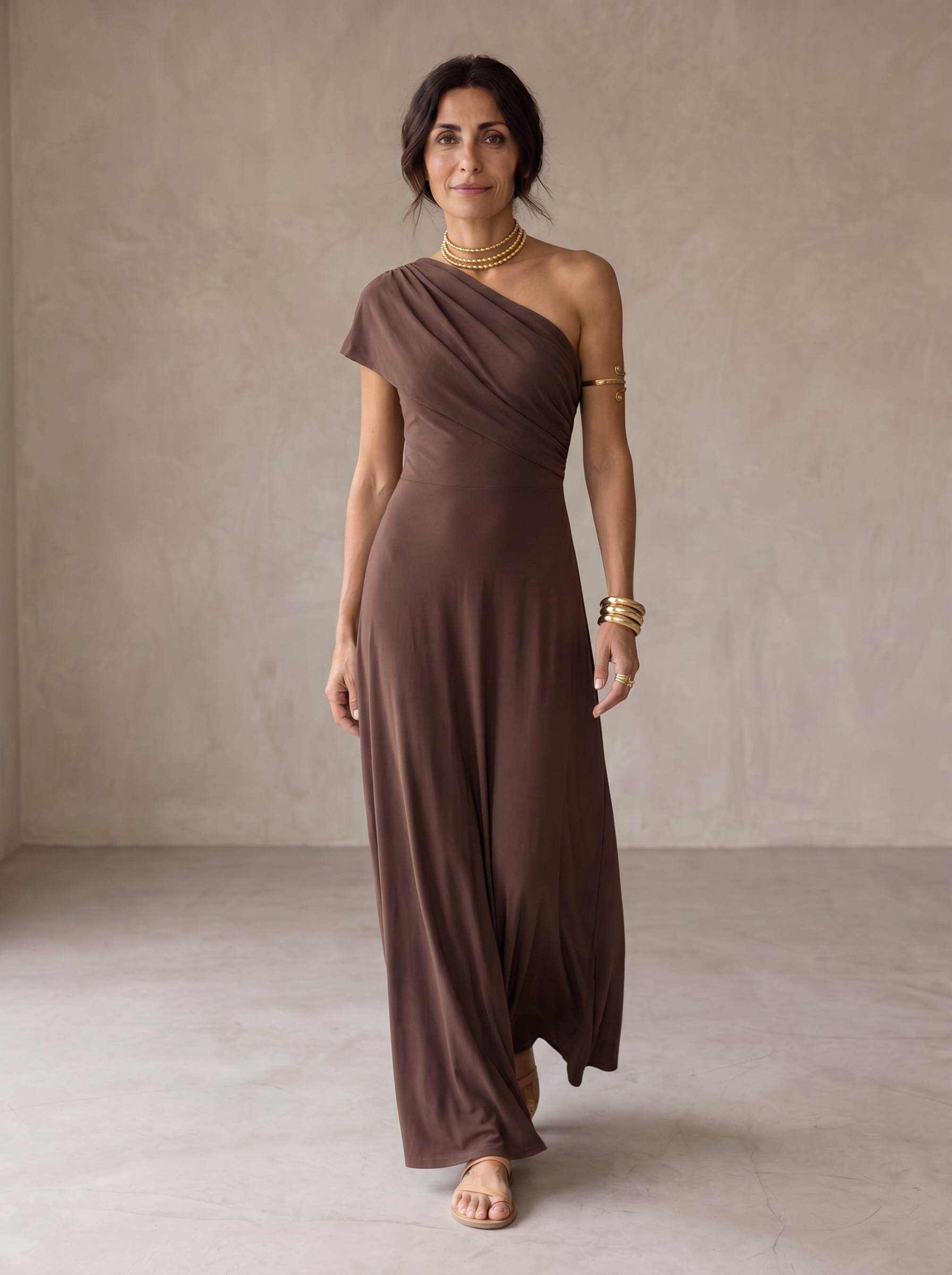 Vestido Hombro Caído Natalia